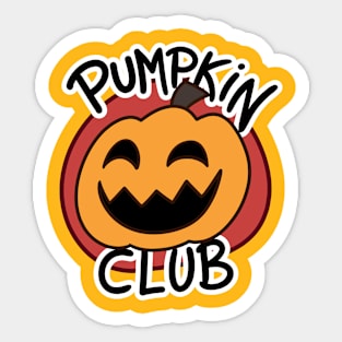 Pumpkin Club Sticker